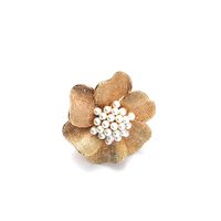 Exaggerated Sweet Flower Alloy Inlay Pearl Women's Rings main image 2