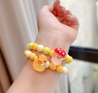 Wholesale Jewelry Cute Flower Mushroom Duck Arylic Beaded Bracelets main image 5