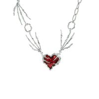Hip-hop Retro Heart Shape Alloy Wholesale Pendant Necklace main image 2