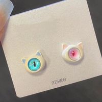 1 Pair Casual Simple Style Star Moon Bow Knot Asymmetrical Plating Inlay Alloy Rhinestones Pearl Ear Studs sku image 14
