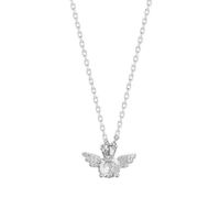 Sweet Wings Sterling Silver Zircon Pendant Necklace In Bulk sku image 1