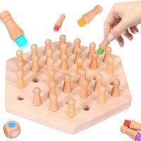 Table & Floor Games Baby(0-2years) Solid Color Wood Toys main image 3