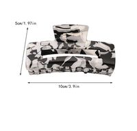 Lässig Einfacher Stil Marmor Quadrat Streifen Acetatplatten Aushöhlen Haarkrallen main image 3