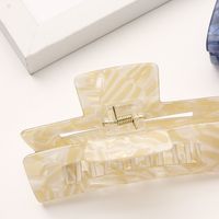 Casual Simple Style Marble Square Stripe Acetic Acid Sheets Hollow Out Hair Claws main image 2