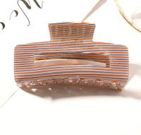Lässig Einfacher Stil Marmor Quadrat Streifen Acetatplatten Aushöhlen Haarkrallen sku image 8