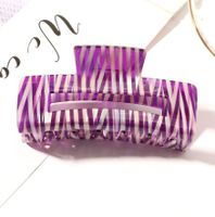 Casual Simple Style Marble Square Stripe Acetic Acid Sheets Hollow Out Hair Claws sku image 11