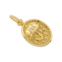 Casual Simple Style Umbrella Copper Plating Inlay Zircon 18k Gold Plated Charms main image 3