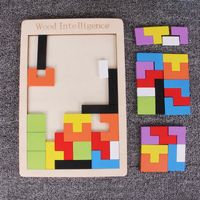 Puzzles Toddler(3-6years) Color Block Wood Toys main image 1
