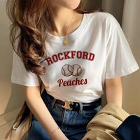 T-shirt Short Sleeve T-shirts 3d/stereo Pattern Solid Color Heat Transfer Patch Trendy Retro Hot Sale Unisex Style Japanese And Korean Leisure Letters/numbers/text main image 1
