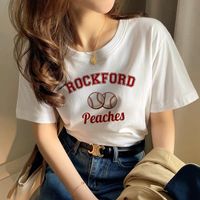 T-shirt Short Sleeve T-shirts 3d/stereo Pattern Solid Color Heat Transfer Patch Trendy Retro Hot Sale Unisex Style Japanese And Korean Leisure Letters/numbers/text main image 6