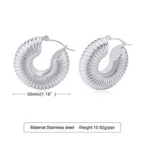 Simple Style Geometric Stainless Steel Plating Earrings 1 Pair sku image 2