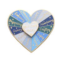 Elegante Señora Forma De Corazón Aleación Barniz De Estufa Mujeres Broches sku image 2