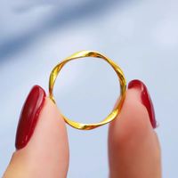 Simple Style Round Brass Plating Rings main image 1