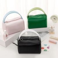 Casual Solid Color Pu Leather Storage Bag Makeup Bags main image 1