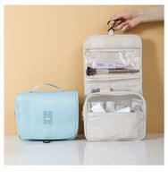 حقيبة أدوات الزينة من قماش أكسفورد بتصميم غير رسمي حقيبة مكياج سعة كبيرة main image 5