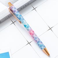 Pressing Pen Multi-color Metal Ball Point Pen Press Type Cute Color Pressing Pen sku image 18