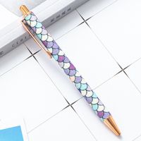 Pressing Pen Multi-color Metal Ball Point Pen Press Type Cute Color Pressing Pen sku image 22