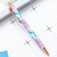 Pressing Pen Multi-color Metal Ball Point Pen Press Type Cute Color Pressing Pen sku image 16