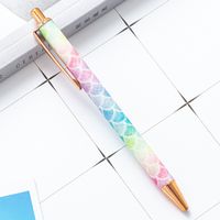 Pressing Pen Multi-color Metal Ball Point Pen Press Type Cute Color Pressing Pen sku image 17