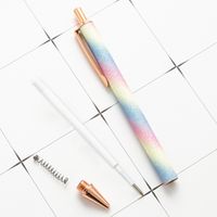 قلم ضغط متعدد-قلم حبر كروي معدني ملون ، قلم ضغط من النوع اللطيف اللون main image 6