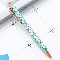 Pressing Pen Multi-color Metal Ball Point Pen Press Type Cute Color Pressing Pen sku image 19