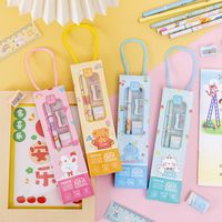 Multifunctional School Stationery Cartoon Children's Day Gift Kindergarten Junior High School Eraser Pencil Sharpener Combination main image 3