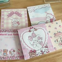 Cute Kitten Sticky Notes Pink Sticky Note Ins Style Good-looking Stickers main image 3