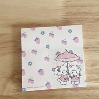 Cute Kitten Sticky Notes Pink Sticky Note Ins Style Good-looking Stickers sku image 3