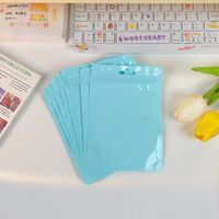 Cute Solid Color Plastic Jewelry Bag Gift Bag sku image 3