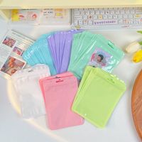 Cute Solid Color Plastic Jewelry Bag Gift Bag main image 2