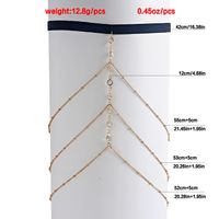Sexy Irregular Artificial Crystal Alloy Wholesale Leg Chain main image 4