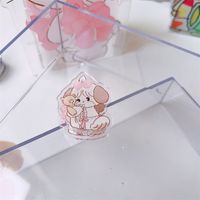 Cute  Acrylic Double-sided Pp Clip Good-looking Big Cat Family Hand Folder sku image 2