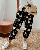 Women's Daily Retro Color Block Ankle-length Printing Casual Pants main image 1