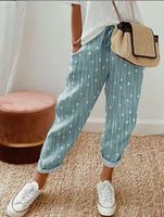Women's Daily Retro Color Block Ankle-length Printing Casual Pants main image 2