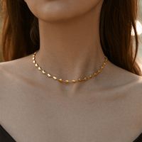 Retro Simple Style Geometric Copper Beaded Enamel Plating 18k Gold Plated Necklace sku image 17