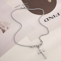 Simple Style Solid Color Stainless Steel Titanium Steel Plating Gold Plated Women's Necklace main image 1