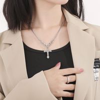 Simple Style Solid Color Stainless Steel Titanium Steel Plating Gold Plated Women's Necklace main image 8