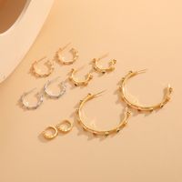 1 Pair Elegant Solid Color Plating Inlay Copper Zircon 14k Gold Plated Ear Studs main image 8