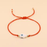 Wholesale Jewelry Retro Devil's Eye Palm Glass Rope Beaded Bracelets main image 1
