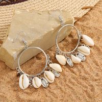 1 Paire Vacances Coquille Coquille Boucles D'oreilles main image 7
