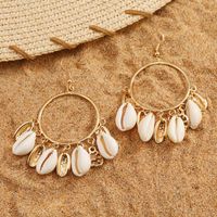 1 Paire Vacances Coquille Coquille Boucles D'oreilles main image 1