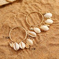 1 Paire Vacances Coquille Coquille Boucles D'oreilles main image 5