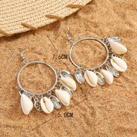 1 Paire Vacances Coquille Coquille Boucles D'oreilles main image 3