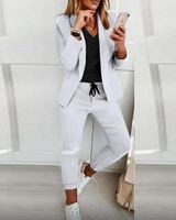 Femmes Manche Longue Blazers Entreprise Couleur Unie main image 3