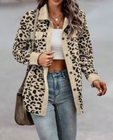 Women's Casual Leopard Printing Single Breasted Coat Jacket main image 4