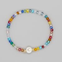 Hawaiian Beach Sweet Letter Artificial Crystal Shell Beaded Women's Bracelets sku image 3