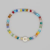 Hawaiian Beach Sweet Letter Artificial Crystal Shell Beaded Women's Bracelets sku image 4