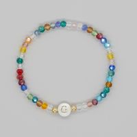 Hawaiian Beach Sweet Letter Artificial Crystal Shell Beaded Women's Bracelets sku image 7