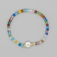 Hawaiian Beach Sweet Letter Artificial Crystal Shell Beaded Women's Bracelets sku image 12