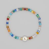 Hawaiian Beach Sweet Letter Artificial Crystal Shell Beaded Women's Bracelets sku image 24